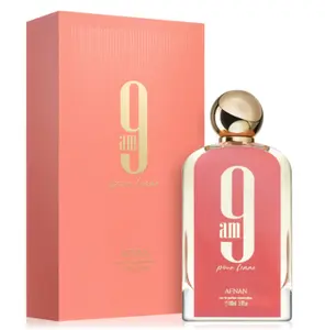 Afnan 9AM Pour Femme Full-Size Women's Fragrance - 3.4 oz (100 ml) Citrus Musk Amber Scent, Citrus Blend Perfumes for Women for Beauty & Selfcare