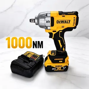 DEWALT DCF900 Kit 1/2In Brushless Cordless High Torque Impact Wrench With Hog Ring Anvil 20V Power Tools With Battery Charger