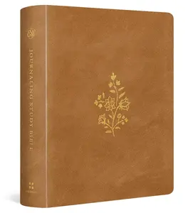 ESV Journaling Study Bible - English Standard Version Holy Bible with Scripture, Annotations, Annotate & Reflect Focus (TruTone over Board, Nubuck Caramel Cover)