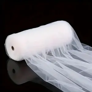 50m Sheer Fabric Roll, Elegant Ethereal Tulle, Ultra-Long Soft Material for Wedding Arch, Party Backdrop, Tablecloth Decor, Birthday & Holiday Decoration, Lightweight Material