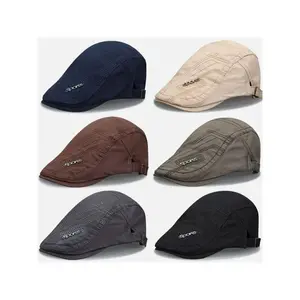 Spring And Summer Versatile New Cotton Beret Men's British Retro Literary Progress Women's Cap Korean Version Of The Youth Tide