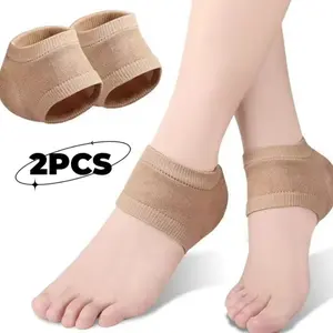 2pcs Silicone Heel Protectors, Anti-Rub Foot Sleeves for Shoes, Comfort Heel Socks for Men & Women