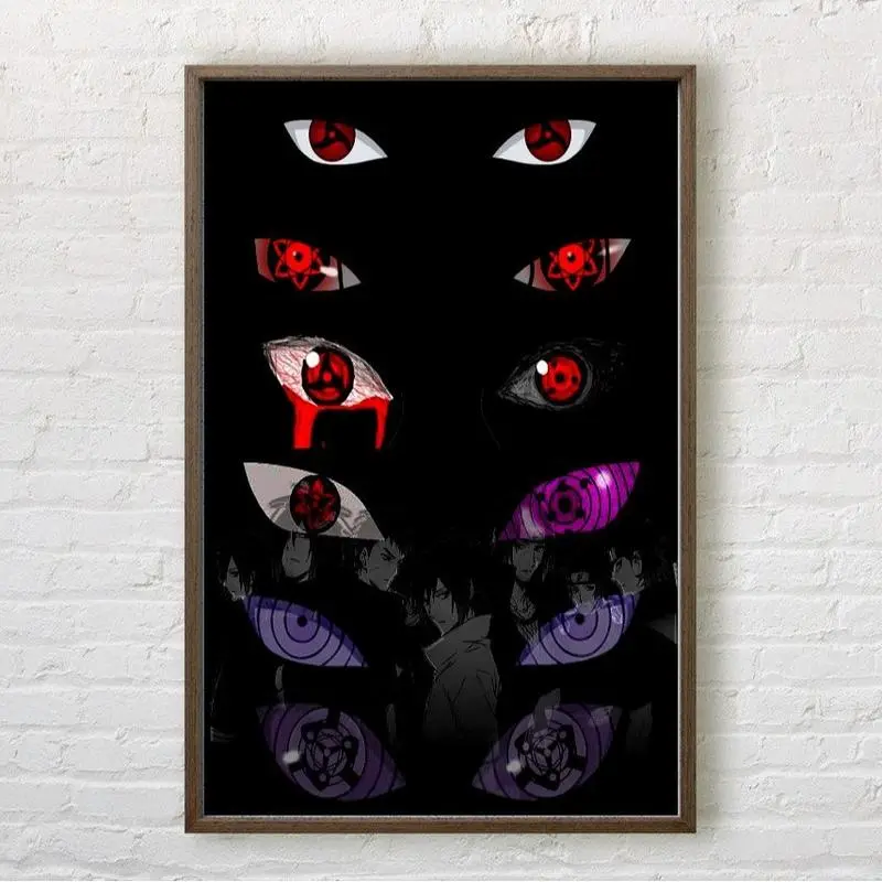 Anime Special Eye Poster, Mangekyou Sharingan, Rinnegan Suitable For Living Room, Bedroom, Study Decoration, Wall Decoration NO FRAME