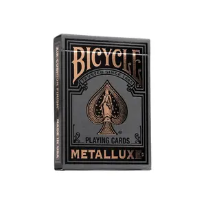 Bicycle Playing Cards Black-and-Rose Gold Metalluxe Premium Foil Edition, Card Games for Toys & Hobbies, Card Set, Foil Accents