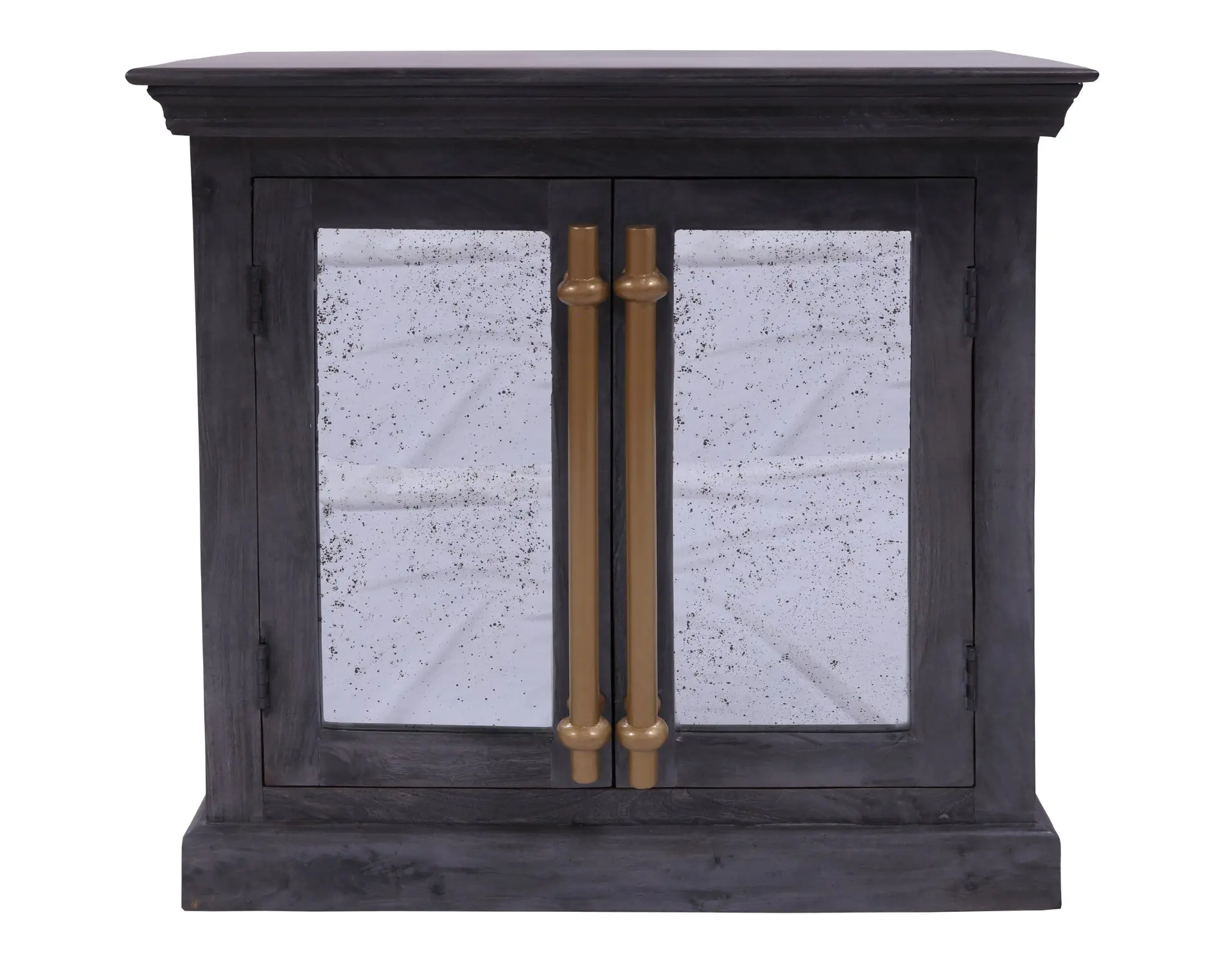 Solid Wood Handcrafted Sideboard Cabinet With Mirror - 34"H x 32"W x 14"D