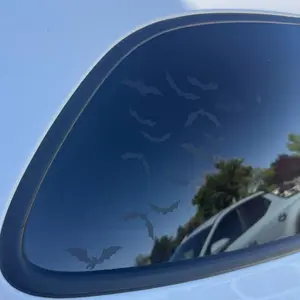 Bats spooky Halloween vinyl car decal set of 2 for each side of window