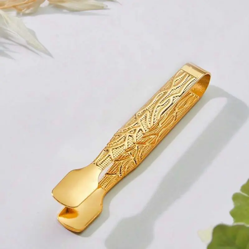 Gold Metal Lightweight Incense Tongs - Home Fragrance Tool for Charcoal, Resin Burners