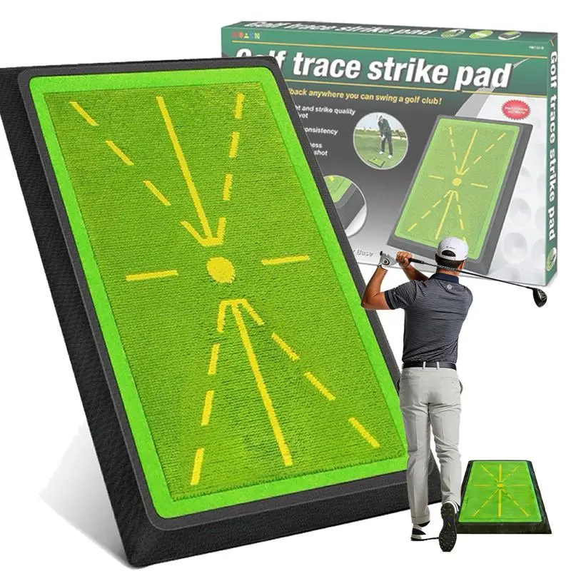 Golf Training Mat - Golf Gear with Instant Swing Feedback, Synthetic Turf, Compact Foldability, Easy-Clean Durable Design, Portable for Indoor/Outdoor Use, Ideal for All-Level Adult Golfers (Men, Women's), Foldable Mat, Putting Mat Golf Training Equipment