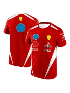 2026 New Charles Leclerc 16 Racing T-shirt Hamilton 44 Outdoor Sports Quick Dry Tops Men's Casual Plus Size Short Sleeve Tees