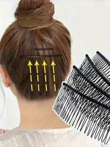 4/6/8 Pieces of Broken Hair Finishing Artifact, Hair Clip, Hairpin, Hairpin, Back of The Head, Headband, Headdress, Fried Hair, Invisible Hair Comb, Insert Comb, Female