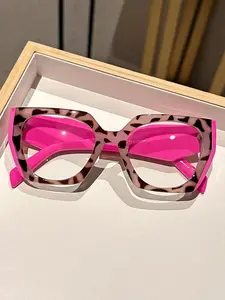 Fashionable Blue Light Blocking Glasses, Lightweight Durable Frame, Perfect for Work Study, Computer Phone Use, Casual Leopard Pattern