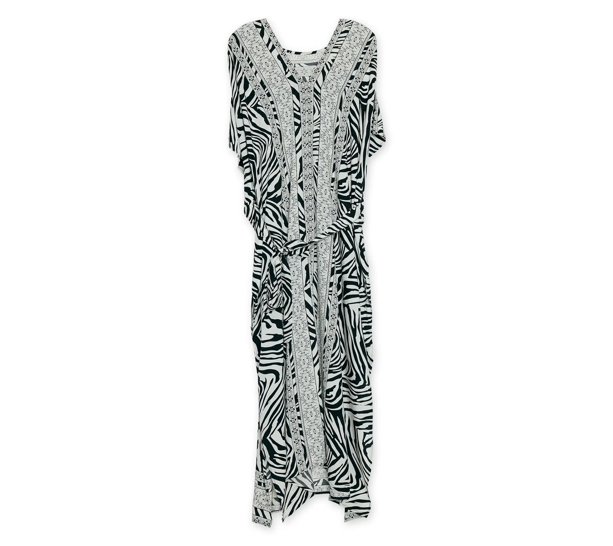 Hadley Wren Layla Kaftan with Self-Tie Belt Hadley Wren Layla Kaftan with Self-Tie Belt
