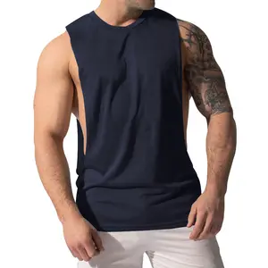New2025Men's Sport Sleeveless Sport T-Shirt,Tank Top,Stringer-Training & Gym  Moisture Wicking,Breathable,Quick Dry Red Regular Fit Fabric Round Neck Medium Stretch-Boyfriend Style Men's Solid Color Round Neck Summer Sports Tank TopHOT