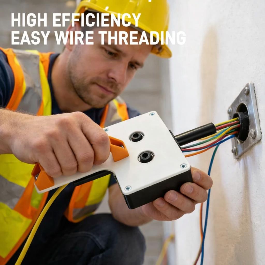 Efficient Cable Pulling Tool for Drill – Heavy-Duty Wire Puller for Conduit, 8mm Capacity Cable Feeding Tool for Electricians, Smooth Wiring Through Pipes & Tight Spaces#Summervibes Efficient Cable Pulling Tool for Drill – Heavy-Duty Wire Puller for Conduit, 8mm Capacity Cable Feeding Tool for Electricians, Smooth Wiring Through Pipes & Tight Spaces#Summervibes