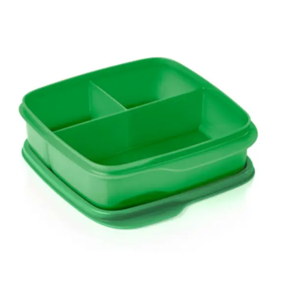 Lunch-It Container Square 3-Compartment Bento Box with Airtight Lids - BPA-Free Eco-Friendly Reusable Lunch Boxes