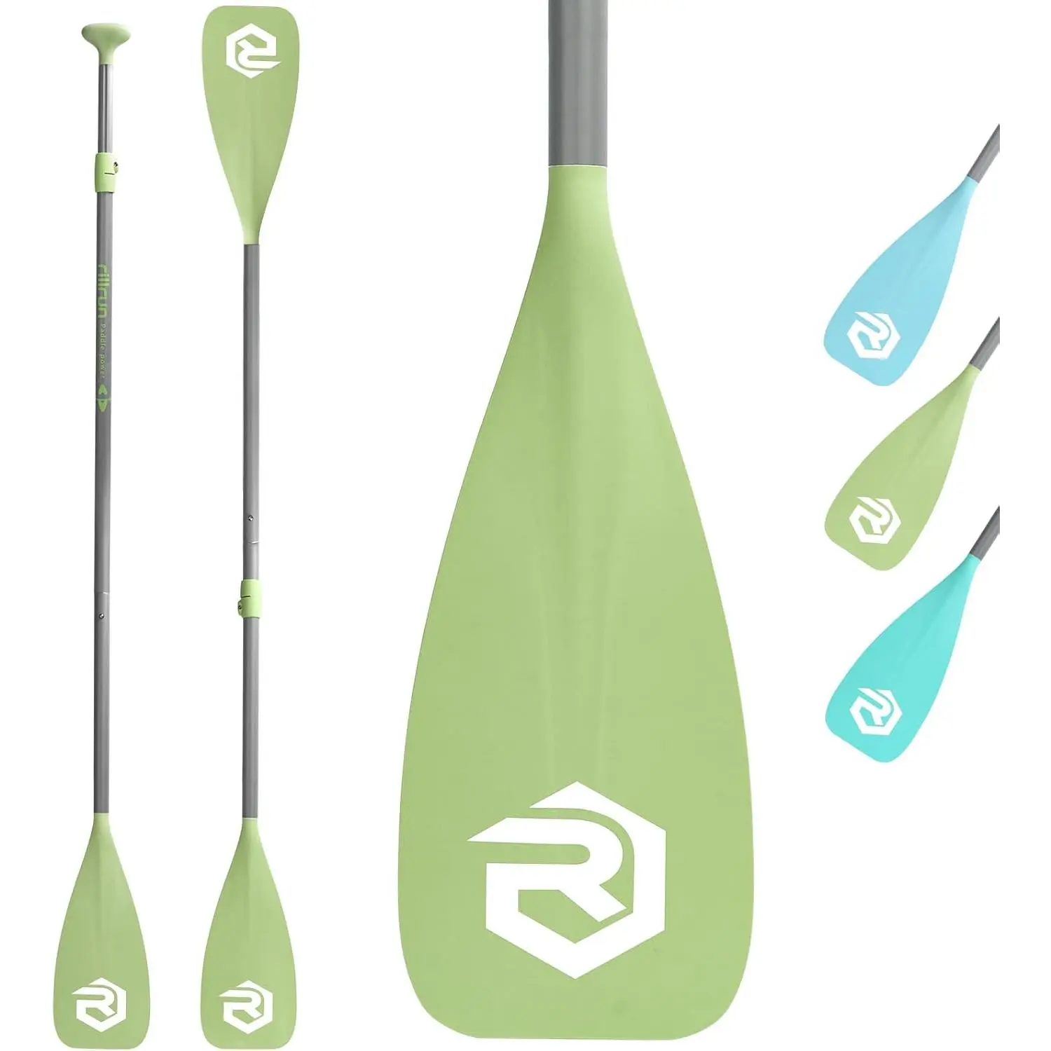 SUP Paddle - Paddle Board Paddle 4 count Stand Up Paddleboard Paddles Lightweight Floating Kayak Paddle - Light Blue - Lake Green - Light Green