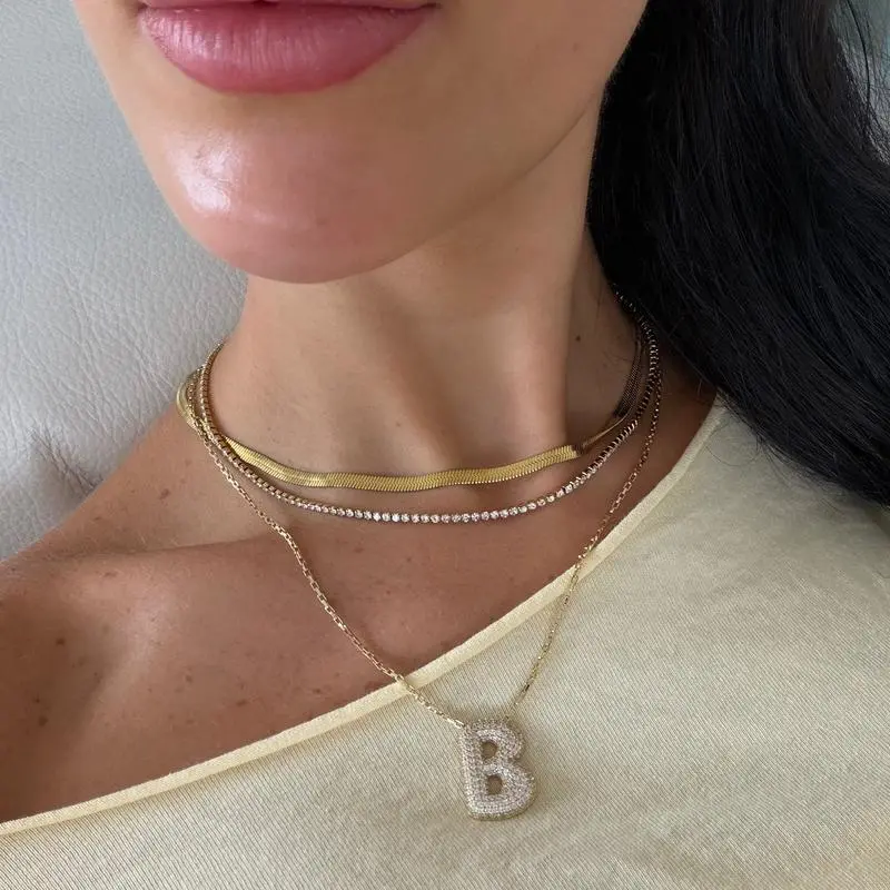 EVRY JEWELS Gold or Silver Plated Women's Hypoallergenic Adore Me Necklace EVRY JEWELS Gold or Silver Plated Women's Hypoallergenic Adore Me Necklace