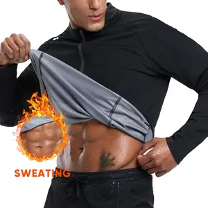 HOTSUIT Sauna Shirt for Men Women Half Zipper Sweat Jacket Non Rip Heat Trapping Workout Top Activewear Sports Outerwear Silver-Heat REG G3.0 Anti-Odor Moisture-Wicking