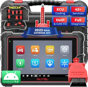Autel MaxiPRO MP900E-KIT Car Diagnostic OBD2 Scanner DoIP/CAN FD, 11 PCS OBD1 Cables  ECU Coding, 40+ Services, Active Test, FCA SGW Upgraded of MP808S/MP808BT PRO/MP900