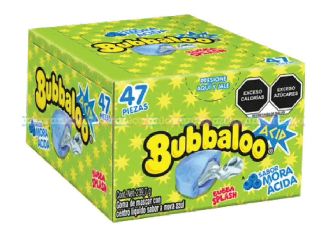 Adams Bubbaloo SOUR Mora Blueberry Bubble Gum Adams Bubbaloo SOUR Mora Blueberry Bubble Gum