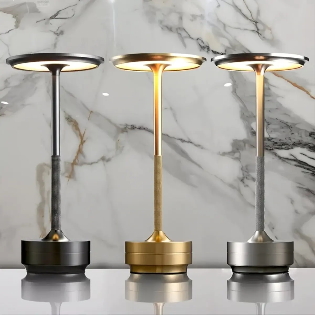 Modern LED Desk Lamp with Adjustable Leds, Touch Control, Adjustable Brightness, USB Rechargeable Night Light for Living Room Bedroom Office Decor, Led Nightlight, Modern Computer Lamp, Adjustable Touch Lighting, Rechargeable Lamps