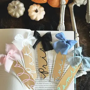 Personalized Acrylic Bow Bookmark