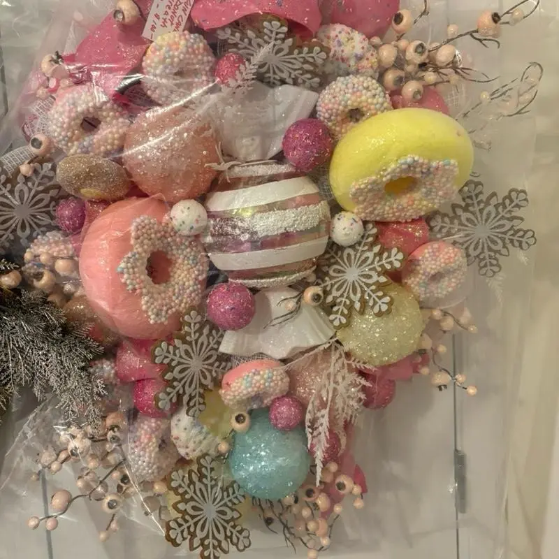 Christmas Candy & Donut Fun Door Wreath or over mantle