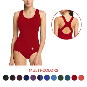 baleaf Women's Racerback Swimwear Multicolors Athletic Modest Bathing Suit Wetsuits