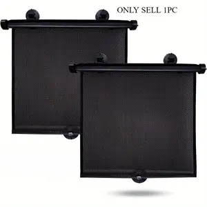 Car Side Window Sunshade, 1pc Retractable Car Side Window Sunshade, UV & Sun Blocker, Car Accessories for Car Travel, Car Window Shades, Sunshade For Car Outside