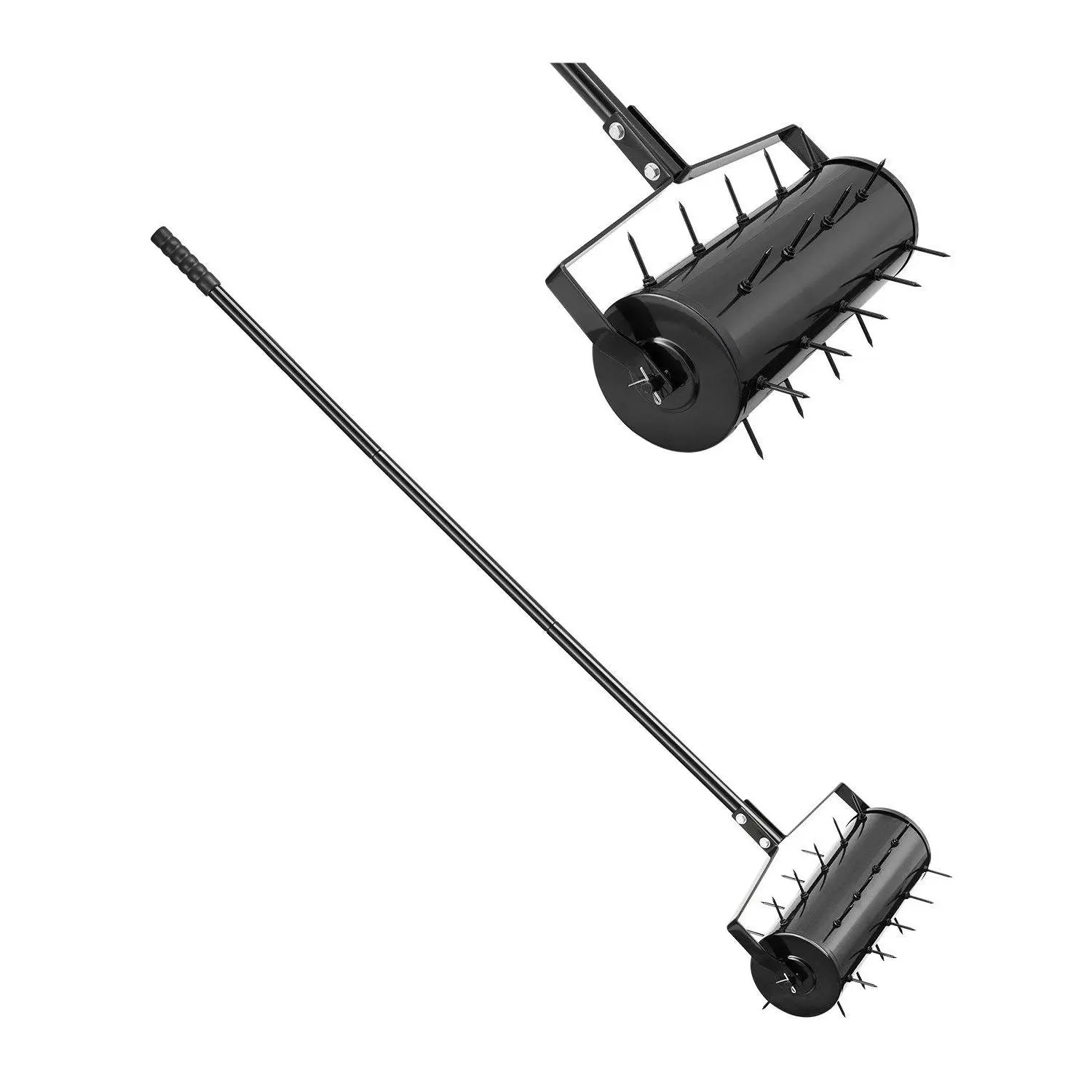 18-in Heavy-Duty Manual Rolling Lawn Aerator, High-Strength Metal Handle & Spikes, Garden Lawn Care Tool for Soil Aeration & Plant Growth, No Bending Required, Father's Day Gift Option