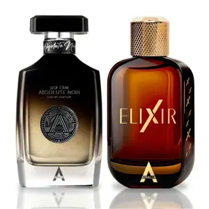 Atralia Elixir & Atralia Absolute Noir Eau de Parfum Bundle for Men – 100ml (3.4 oz) Each | Luxurious & Long Lasting Fragrances