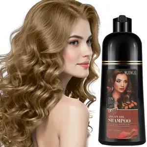 Blonde Brown Hair Dye Shampoo 3-in-1 with Argan Oil – Natural Herbal Formula for Women & Men, 100% Coverage, Easy to Use, Long Lasting Hair Dye Salon-Quality , 500ML Haircare