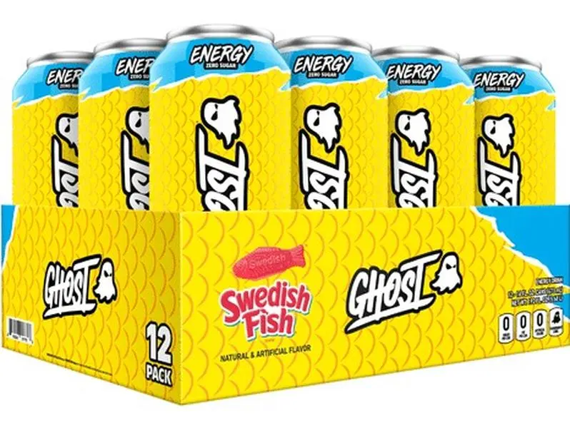 GHOST Energy Drink - 12-Pack, 16oz - Energy & Focus & No Artificial Colors - 200mg of Natural Caffeine, L-Carnitine & Taurine - Gluten-Free & Vegan