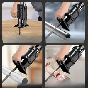 Drill Conversion for Chainsaw/Miter Saw — Handheld Drill to Electric Chainsaw Adapter, Reciprocating Saw Conversion Head
