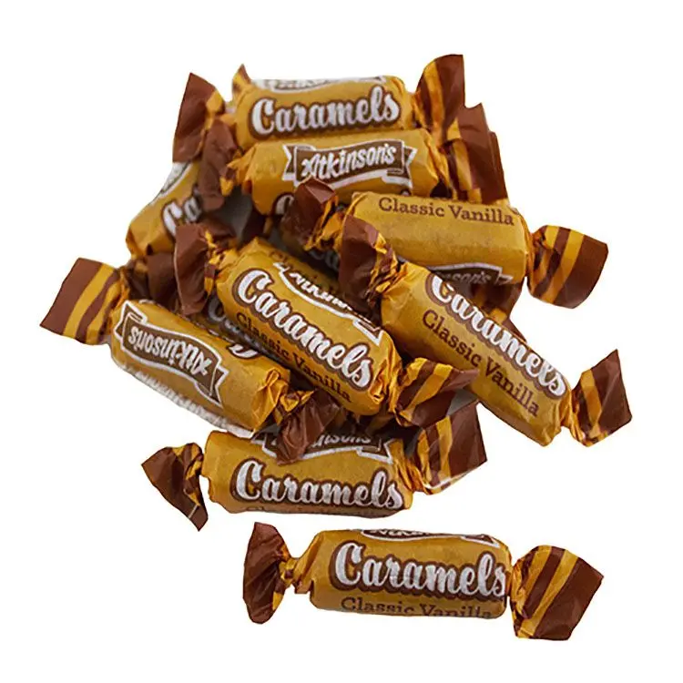 Atkinson's Nostalgic Vanilla Caramels, 12 oz. Bag, New Orleans Caramels Atkinson's Nostalgic Vanilla Caramels, 12 oz. Bag, New Orleans Caramels