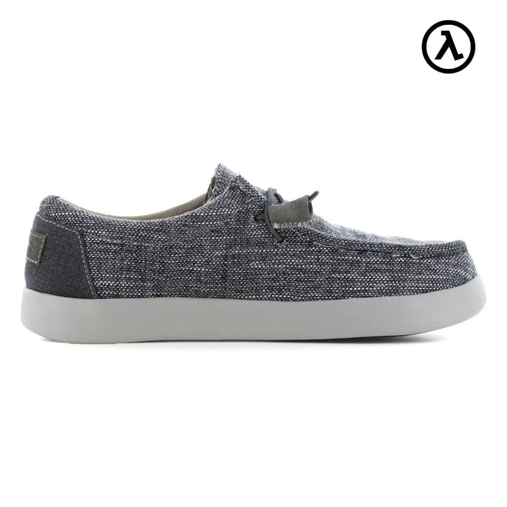 Volcom Chill VM30801 Men's Slip-On Casual Composite Toe Slip Resistant Work Shoe in Gray