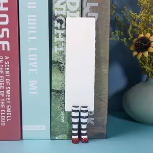 3D Witch Legs Shaped Bookmark - PVC Fun Cute Book Marker with Blank Design, DIY Accessory for Readers & Book Lovers, Ideal Book Decor & Gift for Birthdays, Graduations