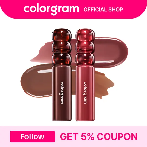 [2SET] COLORGRAM DEEP GLAZE LIP GLOSS DUO | Custom Layering Gloss Set | Ultimate Sugar-Coated Glow & High-Shine Finish | Non-Sticky Lightweight Formula | Korean Makeup
