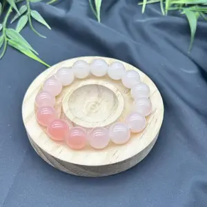 Raymard 14mm Sunlight-Activated Jelly Red Beaded Stretch Bracelet for Women - Trendy Beaded Handstrand, Perfect Birthday Gift for Girlfriends & BFFs