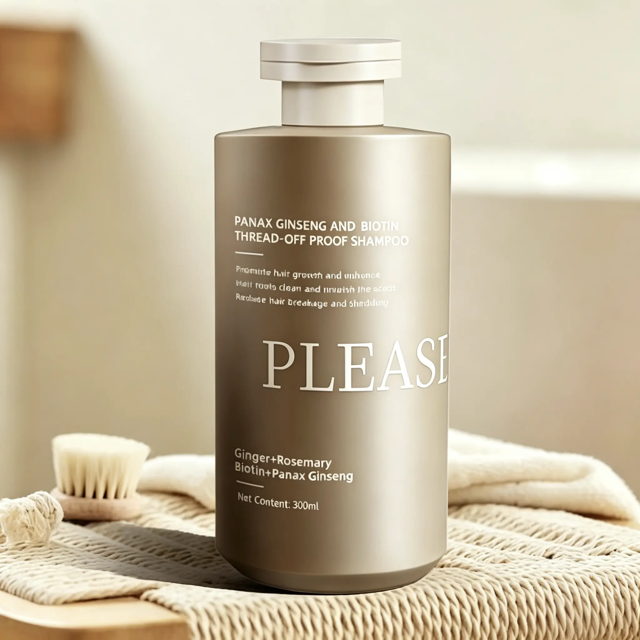 【Gift Only】Rosemary, Ginseng & Biotin Natural Thickening Hair Growth Shampoo - Gentle Daily Cleanser for Reducing Hair Breakage, Shedding Control, Refreshing Scent