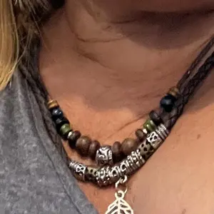 Boho Style Geometric Artificial Gemstone Decor Pendant Necklace & Dangle Earrings (3pcs), Fashion Jewelry for Party, Daily Clothing Decor, Trendy All-match & Exquisite Jewelry for Birthday Gift