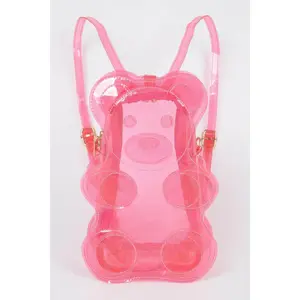 Transparent Teddy Bear Backpack