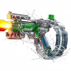 Light-Up Electric Water Gun, Automatic Continuous Fire with Light Effects, Outdoor Toy for Adults and Kids, Summer Beach Pool Party Sprayer