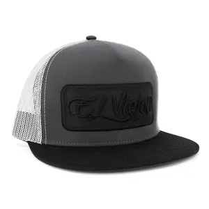 EVPatch Black/Charcoal/Grey flat visor hat