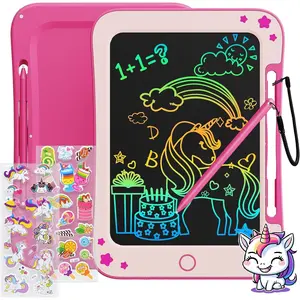 LCD Writing Tablet for Kids, Toddler Girl Toys, Doodle Board Drawing Tablet, Easter Gifts for Kids, Birthday Gift for 3-8 Years Old Girl (8.5 Inch Pink) Colorful LCD Writing Tablet Pack