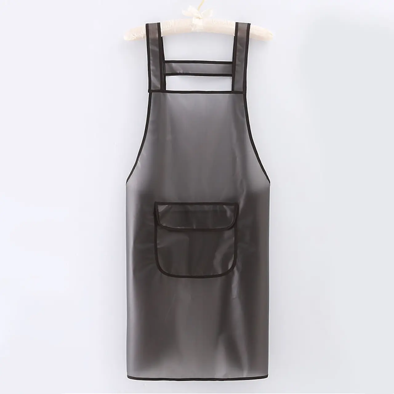 Waterproof Oil-Resistant Transparent Apron With Pockets, Dirt Resistant Apron, Unisex Kitchen Cooking Apron, Durable Tpu Material, Reusable Waterproof Apron, Kitchen Aprons, Ideal for Home & Restaurant Use