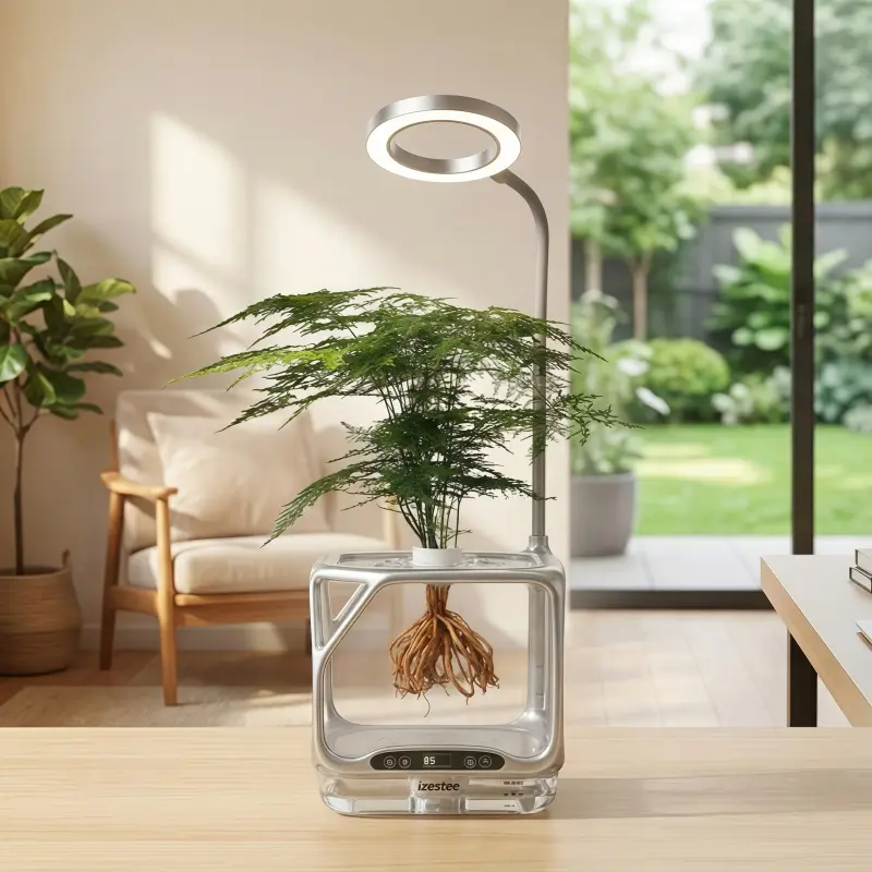 Smart Aeroponic Plant Growing Set with Hydrophobic Surface Coating & High-Transparency PC Housing – Indoor Home Garden Plant Care Supplies for Breathe Fresh, Live Better Experience