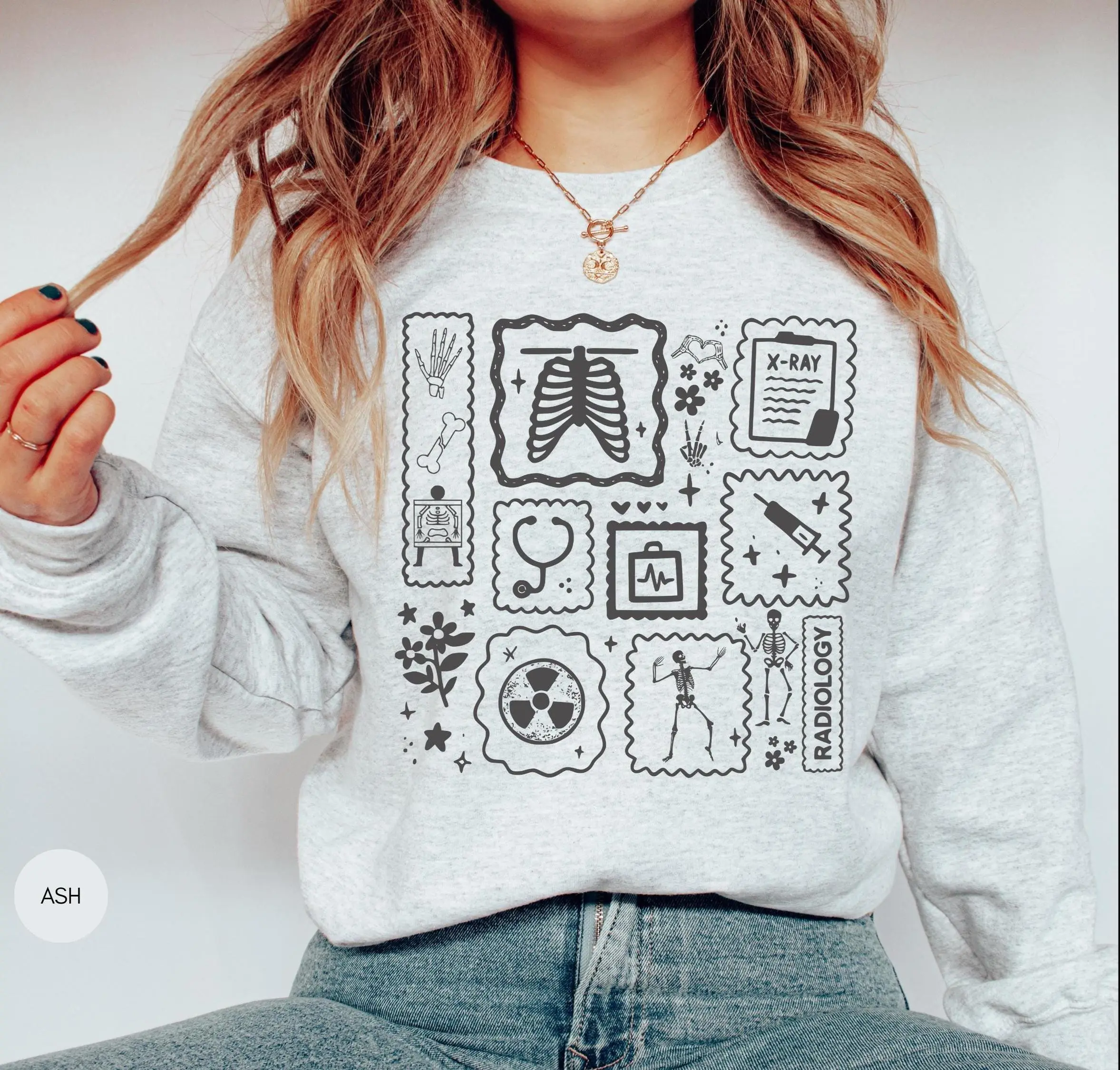 Radiologic technologist T-Shirt / Sweatshirt / Hoodie , Rad Tech Shirt  Radiology Grad Gift RT Xray Tech tee Radiology Crewneck Cotton