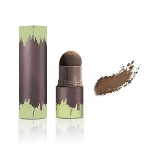 Hairline Powder Stick, 1PCS Hair Root Touch Up Powder Hair Shading Sponge Pen Waterproof Hair Powder for Gray Hair Coverage, Thinning Hair Root Cover Up - 02 Mocha Brown