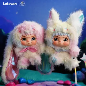 WAKUKU Fox & Bunny Trick or Treat Series Blind Box Figures Halloween Holiday Gift for Kids Friends for Her Cute Animal Collectibles Toy Gift Adorable Anime Costume Vinyl Figures Decor Holiday Halloween Christmas Gift for Her Him Kids and Adults